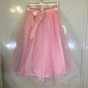 Pink Child Tutu Long Skirt Sz OSFM New with Tags Never Worn